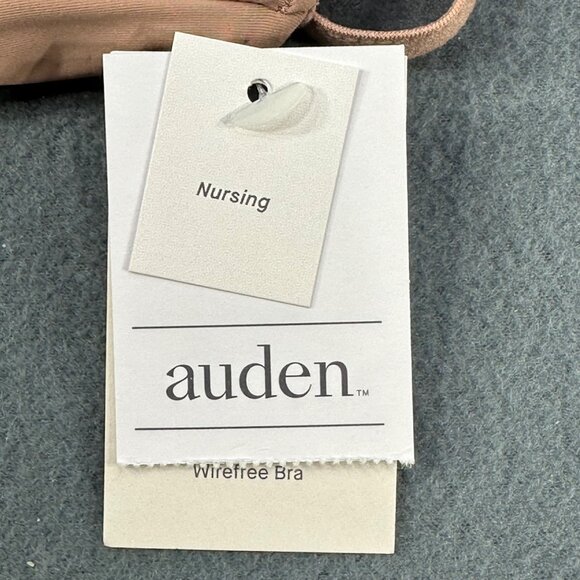 Auden Women's Size 38C Nursing Bra Lightly Lined Wireless 2 Way Straps Mauve New - Picture 4 of 14